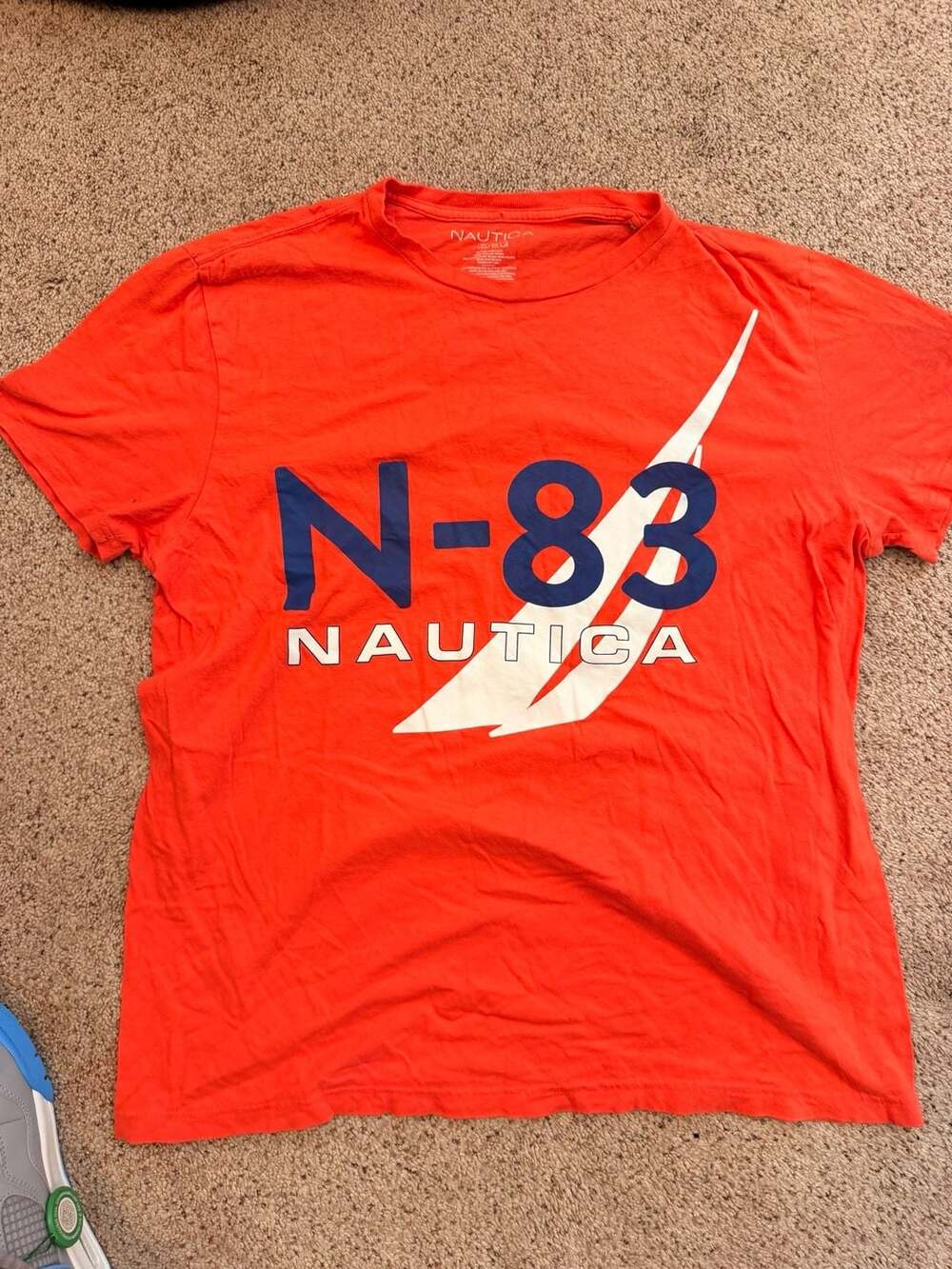 Nautica N-83 Graphic T-Shirt Orange Men's XL